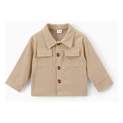 Baby Girl/Boy Classic Solid Color Long Sleeve Coat