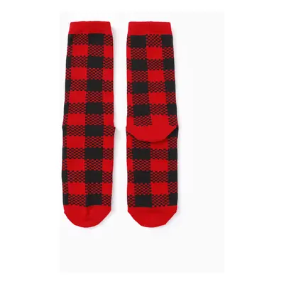 Christmas Socks Family Matching Classic Red&Black Plaid Socks