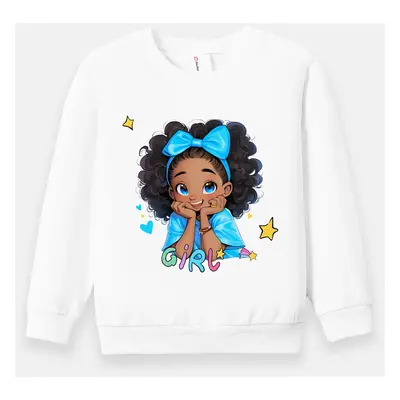 Toddler/Kid Girl Cotton Character Print Sweatshirt