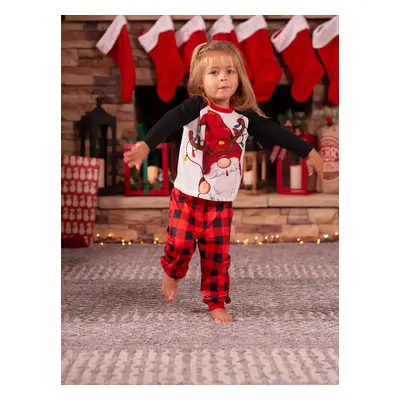 Christmas Family Matching Santa Print Raglan Sleeves Pajamas Sets (SGS Certied Safety)