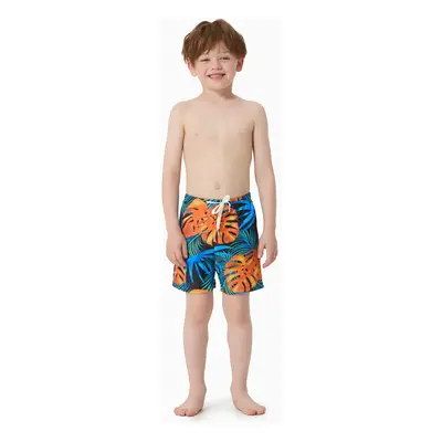 Family Matching Floral Drawstring Swim Trunks or Flowy Spliced Mesh One-piece Swimsuit