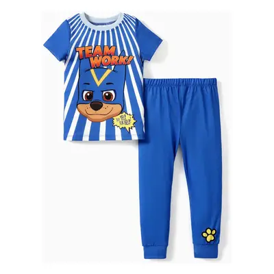 PAW Patrol 2pcs Toddler Boys/Girls Chase/Skye/Rubble Character Print Snug-Fitting Pajamas Set