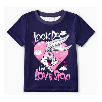 Looney Tunes Family Matching Valentine's Day 1pc Heart Floral print T-shirt or Drawstring Dress