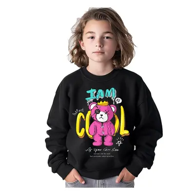 Toddelr/Kid Boy Cotton Bear Print Sweatshirt