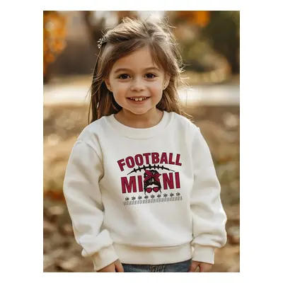 Toddler/Kid Girl 95% Cotton Letter Print Pullover Sweatshirt