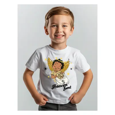 Toddler/Kid Cotton Little Angel Print Tee