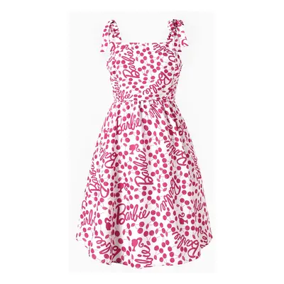 Barbie Mommy and Me Fruit print Sling Tighten waist Dress