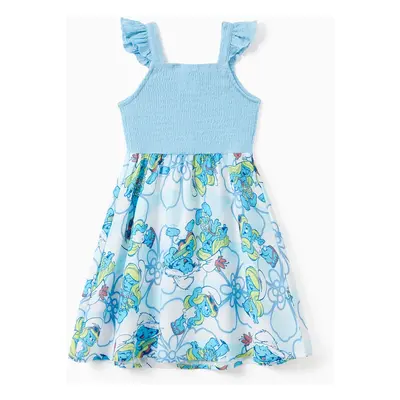 The Smurfs Family matching 1pc Character Floral Pattern Shirt Or Sleeveless dress