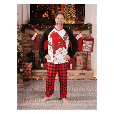 Christmas Family Matching Santa Print Raglan Sleeves Pajamas Sets (SGS Certied Safety)