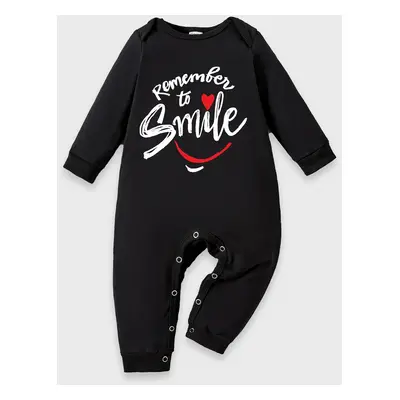 Baby Boy/Girl Cotton Letter Print Jumpsuit