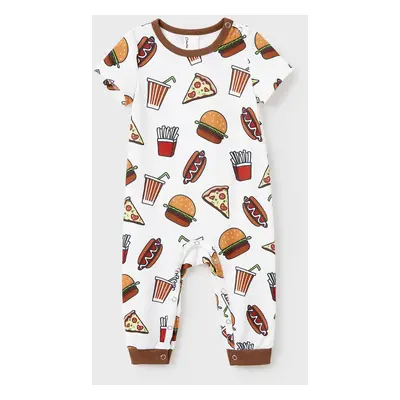 Family Matching Junk Food Pattern Short-sleeve Pajamas Set