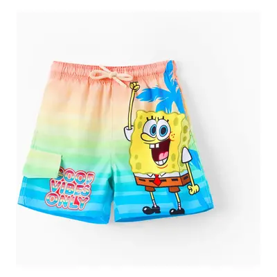 SpongeBob SquarePants Toddler/Kid Boy 1pc Character Pattern Sunproof Swimming Trunks