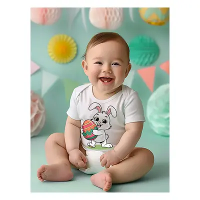 Easter Baby Boy/Girl Cotton Rabbit Print Romper