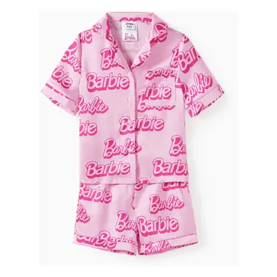 Barbie Mommy and Me Pink Classic Barbie Letter Casual Set