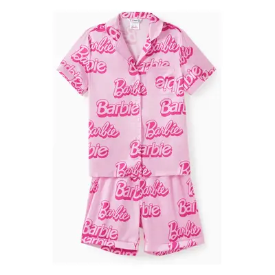 Barbie Mommy and Me Pink Classic Barbie Letter Casual Set