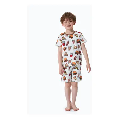 Family Matching Junk Food Pattern Short-sleeve Pajamas Set