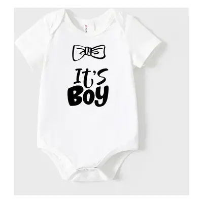 Baby Boy/Girl 95% Cotton Letter Print Romper