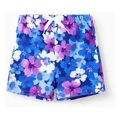 Family Matching Flora Swim Trunks or Smocking Strap two-piece Swimsuit