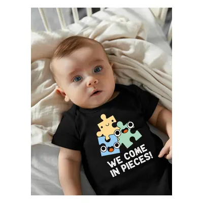 Baby Boy/Girl Cotton Puzzle Print Romper