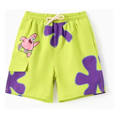 SpongeBob SquarePants Toddler/Kid Boy 1pc Character/Stripe Pattern UPF 50+ Swimming Trunks