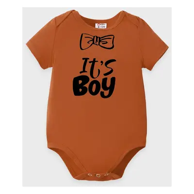 Baby Boy/Girl 95% Cotton Letter Print Romper