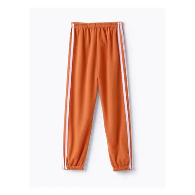 Kid Boy/Kid Girl Sporty Striped Breathable Ankle Length Thin Pants