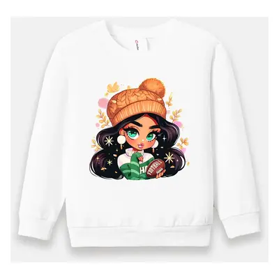 Toddler/Kid Girl Cotton Character Print Sweatshirt