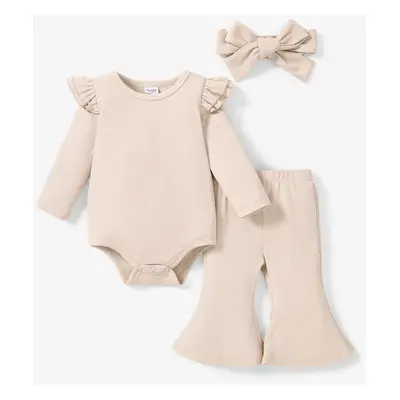 Sweet 3pcs Polyester and Spandex Baby Girl's Sets