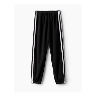 Kid Boy/Kid Girl Sporty Striped Breathable Ankle Length Thin Pants