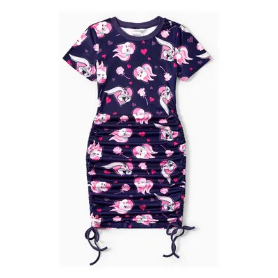 Looney Tunes Family Matching Valentine's Day 1pc Heart Floral print T-shirt or Drawstring Dress