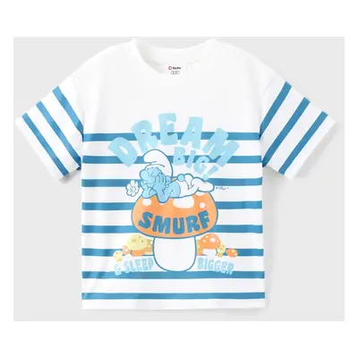 The Smurfs Family matching Character Striped Top/ Embroidered Sleeveless Knitted Dress