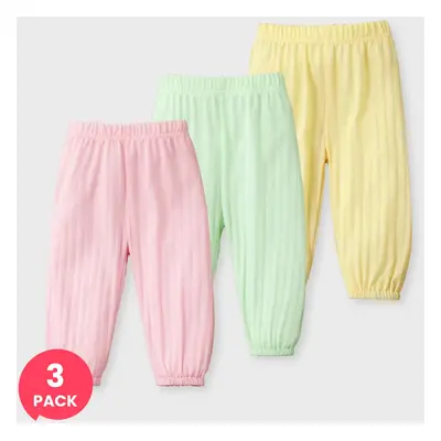 3-Pack Basic Solid Color Casual Pants