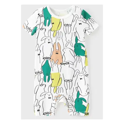 Family Matching Rabbit Print Short-sleeve Bamboo Pajama Set