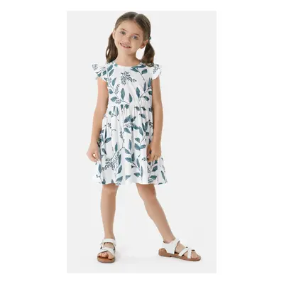 Toddler Girl Sweet Flutter-sleeve Floral Dress