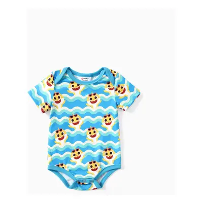 Baby Shark Baby Boys Character Print Onesie/Tank Top with Shorts Set