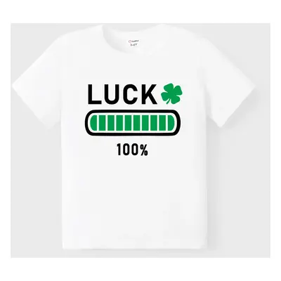 St. Patrick's Day Family Matching Cotton Tee Short-sleeve Tops