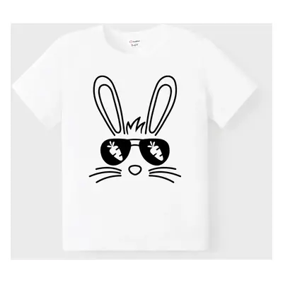 Easter Family Matching Cotton Tee Rabbit Print Short-sleeve Top