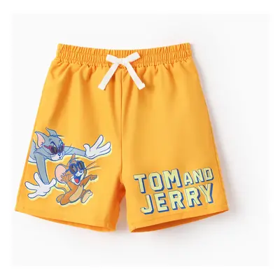 Tom and Jerry Toddler Boy 1pc Character Print UPF50+ Swimming Trunks