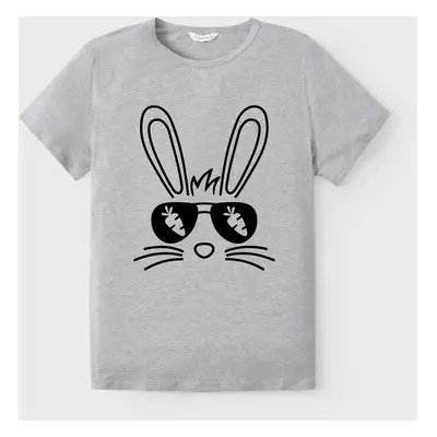 Easter Family Matching Cotton Tee Rabbit Print Short-sleeve Top