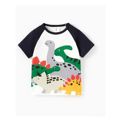 Toddler Boy Dino Print Cotton Tee