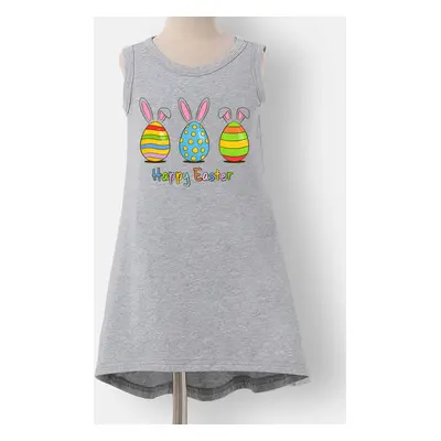 Easter Toddler/Kid Girl Easter Egg Print Dress