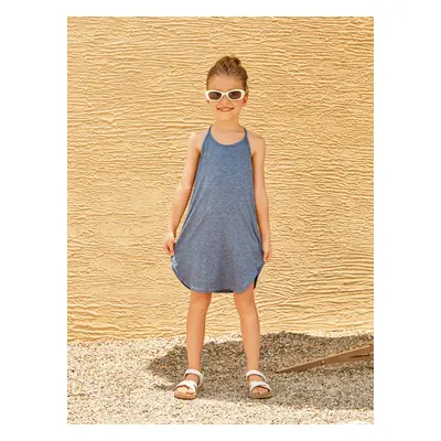 Solid 95% Cotton Slip Dress for Mom and Me