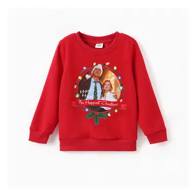 Christmas Vacation Family Matching Character Print Long-sleeve Top