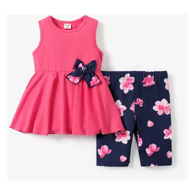 2-Piece Toddler/Kid Girl Sporty Tee and Leggings Set