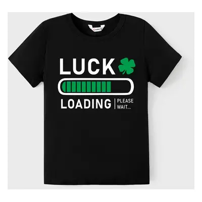 St. Patrick's Day Family Matching Cotton Tee Short-sleeve Tops