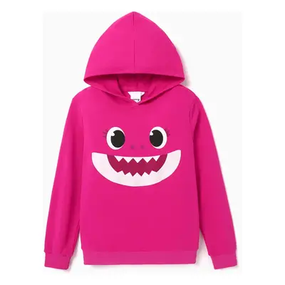 Baby Shark Family Matching Character Print Long-sleeve Hoodie