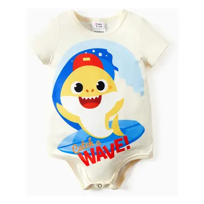 Baby Shark Family Matching Short-sleeve Shark Print T-shirt/Jumpsuit