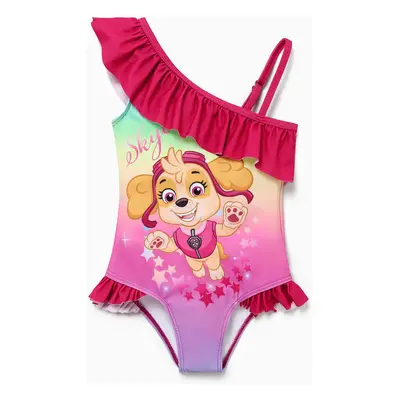 PAW Patrol Sweet Toddler Girls' One-piece Skye Swimsuit with Slanted Shoulder