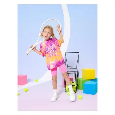 2-Piece Toddler/Kid Girl Sporty Tee and Leggings Set