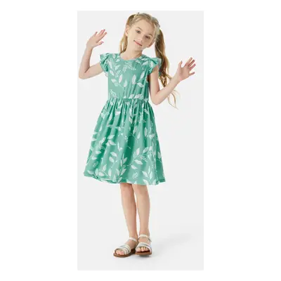 Toddler Girl Sweet Flutter-sleeve Floral Dress